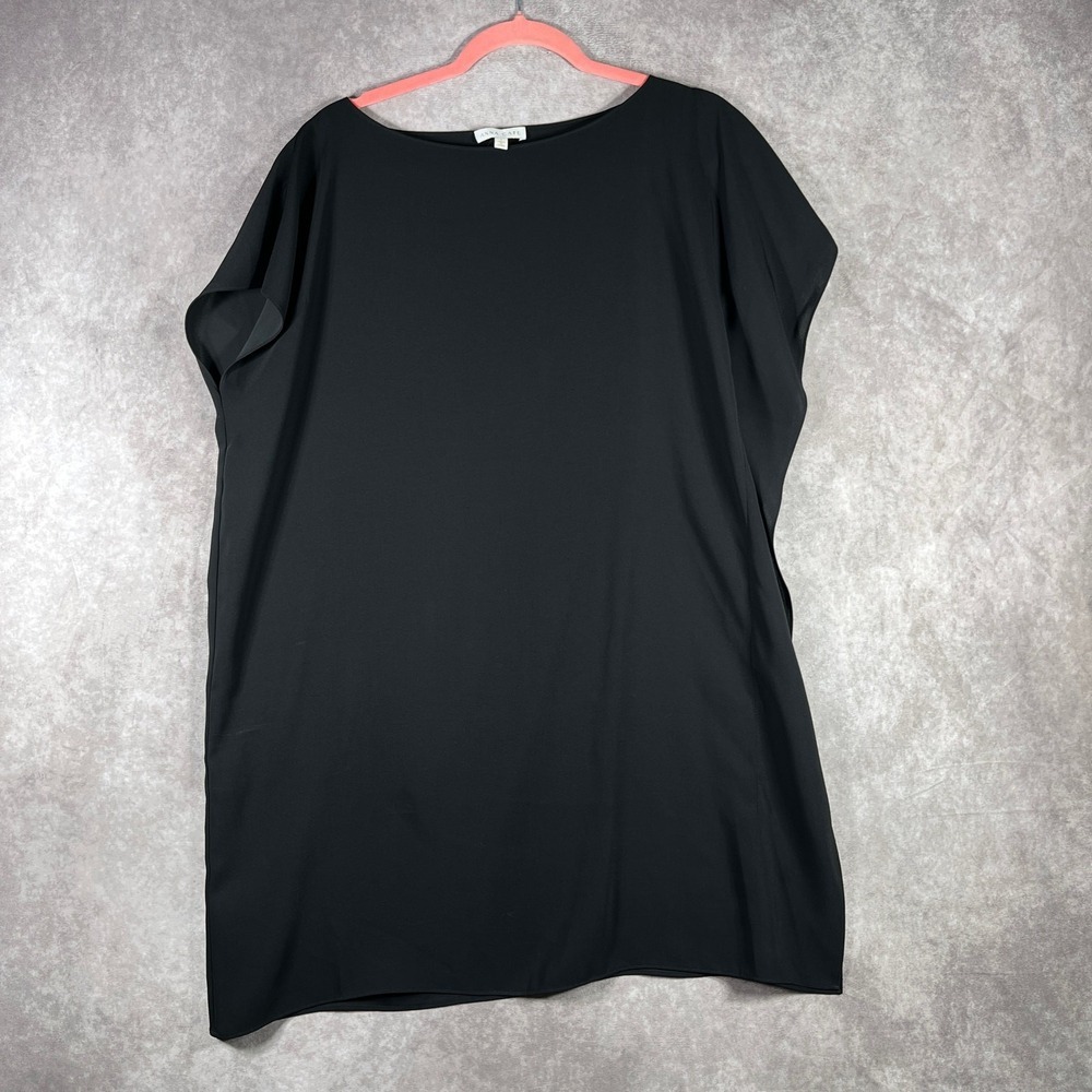Anna Cate Mini Dress Women Small Black Flutter Sleeve Boxy Lightweight Flowy LBD